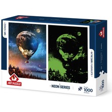 Art Puzzle Ay'a Yolculuk 1000 Parça Neon Puzzle