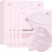 Medicube Salmon Dna Pdrn Pink Collagen Jelly Gel Maske | Cam Parlayan Cilt Için Gece Yüz Maskesi - Elastik, Nemlendirici, Sıkılaştırıcı ve Nemlendirici | Kore Cilt Bakımı, 28 G, 4ea