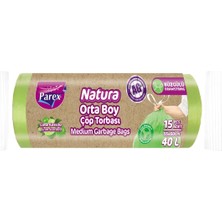 Parex Natura Büzgülü Çöp Torbası Orta Boy 15’li