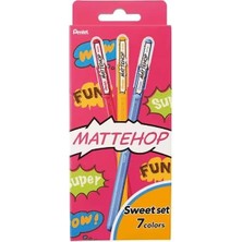 Pentel 1.0 mm Parlak Jel Roller Kalem - 7 Adet Blisterli - Mattehop