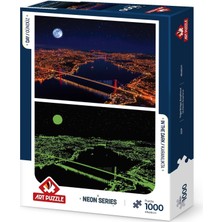 Art Puzzle Üç Köprü, Bosphorus 1000 Parça Neon Puzzle