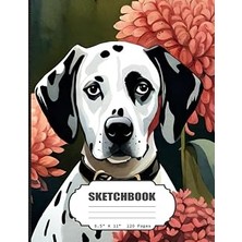 Sketchbook: Dalmatian Watercolor Sketch Book For Girls, Boys, Kids, Teens, Adults Artist Notebook/journal For Drawing, Writing, Doodling Paper, 120 Pages, 8.5X11 (Blank Drawing Book)