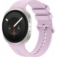Sneezy Samsung Galaxy Watch 9 44MM 40MM Ile Uyumlu Oluklu Silikon Kordon Ayarlanabilir Spor Saat Kayışı