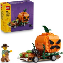 LEGO Bal Kabağı Kamyoneti 40822 – 8 Yaş ve Üzeri Çocuklar Için Cadılar Bayramı Ruhunu Yansıtan El Sanatları Oyuncak Yapım Seti, Mevsimlik Dekorları Sevenlere Hediye Fikri (194 Parça)