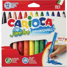 Carioca Jumbo SÜPER12'LI Yıkanabilir Keçeli Boya Kalemi 40569