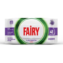 Fairy Çok Amaçlı Yüzey Temizlik Havlusu 100 Yaprak | Lavanta Yağlı | Beyaz Sirke & Karbonat | 48 Saat Temizlik Etkili | Iz Bırakmayan Formül