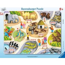 Ravensburger Ravensburger 17 Parçalı Büyük Çerçeveli Puzzle 5e Kadar Sayılar, Yapboz