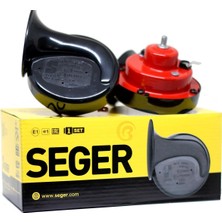 Seger Dadat Salyangoz Korna 12V 410/510 Hz 118 Db (Tek Fişli)