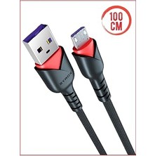 Syrox C91 2.0 Mah Micro 1 mt Gül Desenli Kablo Araç Şarjı, Standart