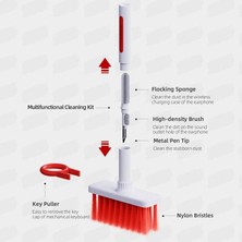 Hagibis Temizleme Yumuşak Fırça Klavye Temizleyici 5'i 1 Arada Çok Fonksiyonlu Bilgisayar Temizleme Araçları Kiti Köşe Boşluğu Silgi Bluetooth Kulaklık Için Tuş Çektirmesi LEGO Dizüstü Bilgisayar