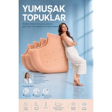 Transformacion Medikal Silikon Topuk Çorabı 2 Çift 4lü Çatlak Giderici Nem Tutucu Esnek Gece Bakım Koruyucu Jel Tabanlık Ped 2 Çift 721955