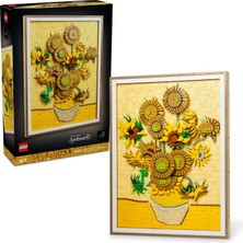 LEGO Art Vincent Van Gogh – Ayçiçekleri 31215 - Yetişkinler Için Ayarlanabilir Taç Yaprakları Içeren Yaratıcı Dekoratif Model Yapım Seti, Sanatsever Kadınlar ve Erkekler Için Hediye Fikri (2615 Parça)