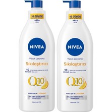 Nıvea Q10 Sıkılaştırıcı Nemlendirici Vücut Losyonu 400ML, C Vitamini, Esnek Cilt, Vücut Bakım, Kolajen, X2 Adet