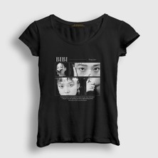 Presmono Kadın Siyah Vengeance Bibi T-Shirt