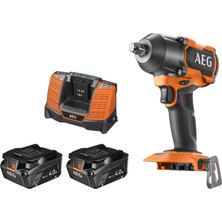 Aeg Bss 18MTF12BL-402C Çift Akülü 4 Ah Darbeli Somun Sıkma Makinesi
