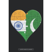 Planner: Indian Pakistani Flag United Heart Jigsaw Puzzle Flags Of India Pakistan