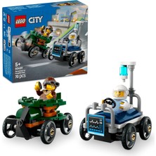 LEGO City Uçak, Hastane Yatağına Karşı Yarış Arabası Paketi 60459-5 Yaş Üzeri Çocuklar Için Yaratıcı Oyuncak Yapım Seti, Doğum Günü Hediyesi (70 Parça)