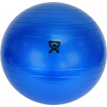 Cando 30-1800 Mavi Kaymaz Pvc Vinil Şişirilebilir Egzersiz Topu, 30 cm Çap, 136 kg Ağırlık Kapasitesi