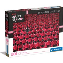 Clementoni - 1000 Parça Squid Game Yetişkin Puzzle - Impossible - 39695