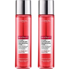 L’oréal Paris Revitalift%5 Saf Glikolik Asit Peeling Etkili Tonik 2'li Set (2 X180 Ml)