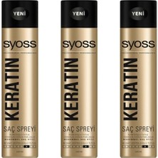 Syoss Keratin Saç Spreyi, Hacim Veren, 400 Ml, 3 Adet 46547563453465