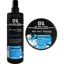 Saç Deniz Tuzu Spreyi - Sea Salt Spray & Wax Saç Şekillendirici Wax Sea Salt Pomade - 2'li Set