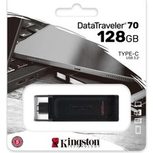 Esranın Dünyası Kingston DT70 128GB Usb-C 3.2 Gen 1 Type-C Flash