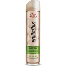 Wellaflex Silk Finish & Hold Ipeksi Bitiş ve Tutuş Sağlayan Saç Spreyi Ultra Strong Hold - 250 ml