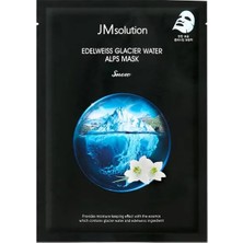 Jmsolution Edelweiss Glacier Water Alps Mask Snow (30 Ml) Edelweiss ve Buzul Suyu Içeren Nemlendirici Kağıt Maske