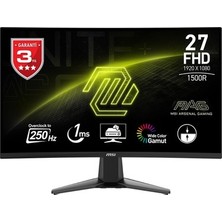 Esranın Dünyası 27 Inç Fhd 250Hz Curve Gaming Monitör, Hızlı Tepki