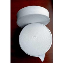 2 cm Paça Don ve Bel Lastiği 2 cm Beyaz 1 Paket 5 Metre