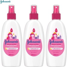 Gndz Home Johnson's Bebek Kolay Tarama Spreyi 200 ml Işıldayan Parlaklık Özelliği ile 3 Lü Set