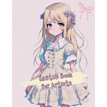 Sketch Book Unlined Large Drawing Pad Journal Anime Girl 8.5"X11" 120 Pages With Border Sketch Book For Artists: Anime Sketch Book Drawing Pad White ... Large Unlined, For Teens, Kids Or Adults