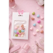 Yoonail Professional Nail Ornament Charm, Kalp Temalı Tırnak Süsleme Seti, 10 Parça
