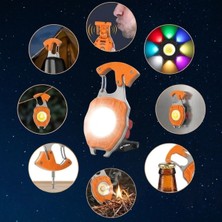 Enco Store 7 Fonksiyonlu Şarjlı LED El Feneri Çakmaklı Mıknatıslı Kancalı Tornavidalı Kesicili Açacak
