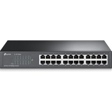 Esranın Dünyası 24 Port Çelik Kasa Rack Switch, 10-100 Mbps Hız