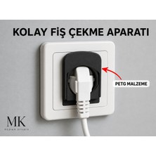 MK Design Kolay Fiş Çekme Aparatı – Prizden Fiş Çıkarma Yardımcısı Ergonomik Tutacak-Petg Baskı