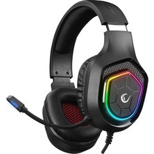 Esranın Dünyası Rampage RM-K90 Vector Siyah Rgb LED Type-C Gaming Mikrofonlu Oyuncu