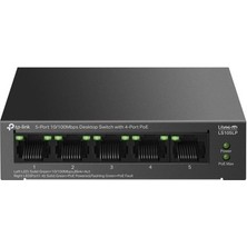 Esranın Dünyası Tp-Lınk LS105LP 4 Port 10/100 +1 Port RJ45 Uplınk 41W 250 Metre Poe Mesafe Metal Kasa