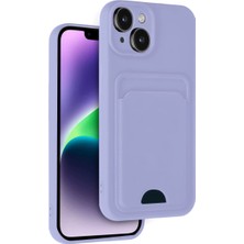 Magicool Iphone 14 Kılıf Kelvin Kartvizitli Silikon - Lila