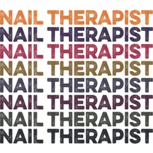 Nail Therapist Nail Care Nail Artist Nail Technician: Blank Lined Notebook/journal (6” x 9”) Nail Therapist Nail-Care Quote Nails Bar Pun