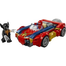 Örümcek Adam Arabası, Venomlaşmış Wolverine’e Karşı 76336-7 Yaş ve Üzeri Çocuklar Için 2 Minifigürü Içeren Yaratıcı Oyuncak Yapım Seti, Rol Yapma Oyuncağı, Hediye Fikri (134 Parça)