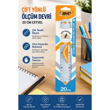 Artlantis Dayanıklı Plastik Cetvel 20 cm 1ADET Bic Plastik Cetvel Şeffaf Geometri Çizim Cetveli Kavraması Kolay Cetvel Okul Sınıf