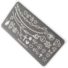 Nail Art Stamping Baskı Plakası S13