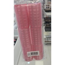 Pembe Kadife Saç Bigudisi, Yapışkanlı Rulo, Doğal Bukle Için, IS-804 Model