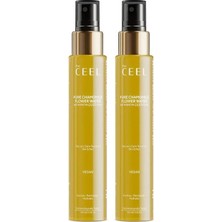 The Ceel Saf Papatya Çiçeği Suyu 2X100 Ml, Saç ve Cilt Için Doğal Yatıştırıcı Tonik Sprey, Hassasiyet Karşıtı Nemlendirici Yüz Mist'i ve Makyaj Bazı