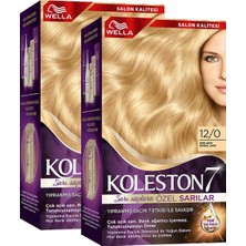 Wella Koleston Supreme Kit 12/0 Çok Açık Doğal Sarı X2'li Set