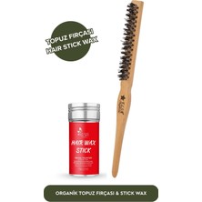 Elsa Professional 0.33T Topuz Fırçası ve Hair Stick Wax Set