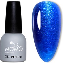 Momo Professional Kalıcı Oje S036 Simli Saks Mavi 14 ml