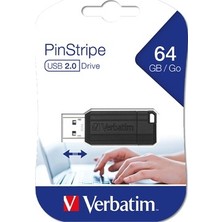 Esranın Dünyası Verbatim Pinstripe 64GB USB 2.0 Çek-It Kızak Özellikli Flash Bellek -
